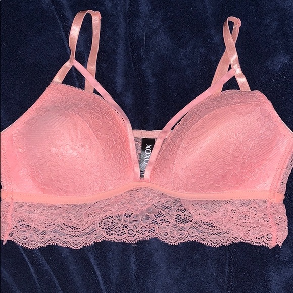light pink lace bralette